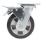 Vestil Rubber Swivel With Total Brake Caster 6 In. Diameter x 2 In. Width 771 lb Black/Gray CST-VE-6X2MRA-SWTB - alternate 4